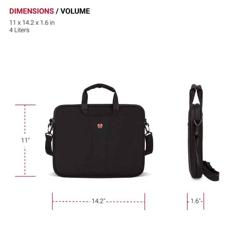 Wenger Legacy 14.1 Inch Ultra Computer Slimcase, Black, One Size - Image 4